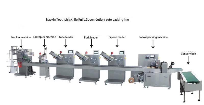 automatic cutlery packing machine automatic cutlery packing machine
